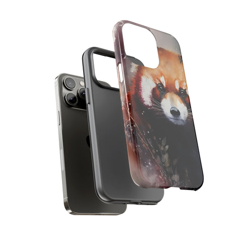 Red Panda in Watercolor - Impact Resistant Phone Case